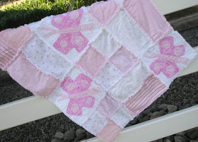 Butterfly applique Rag Quilt Pattern by A Vision to Remember