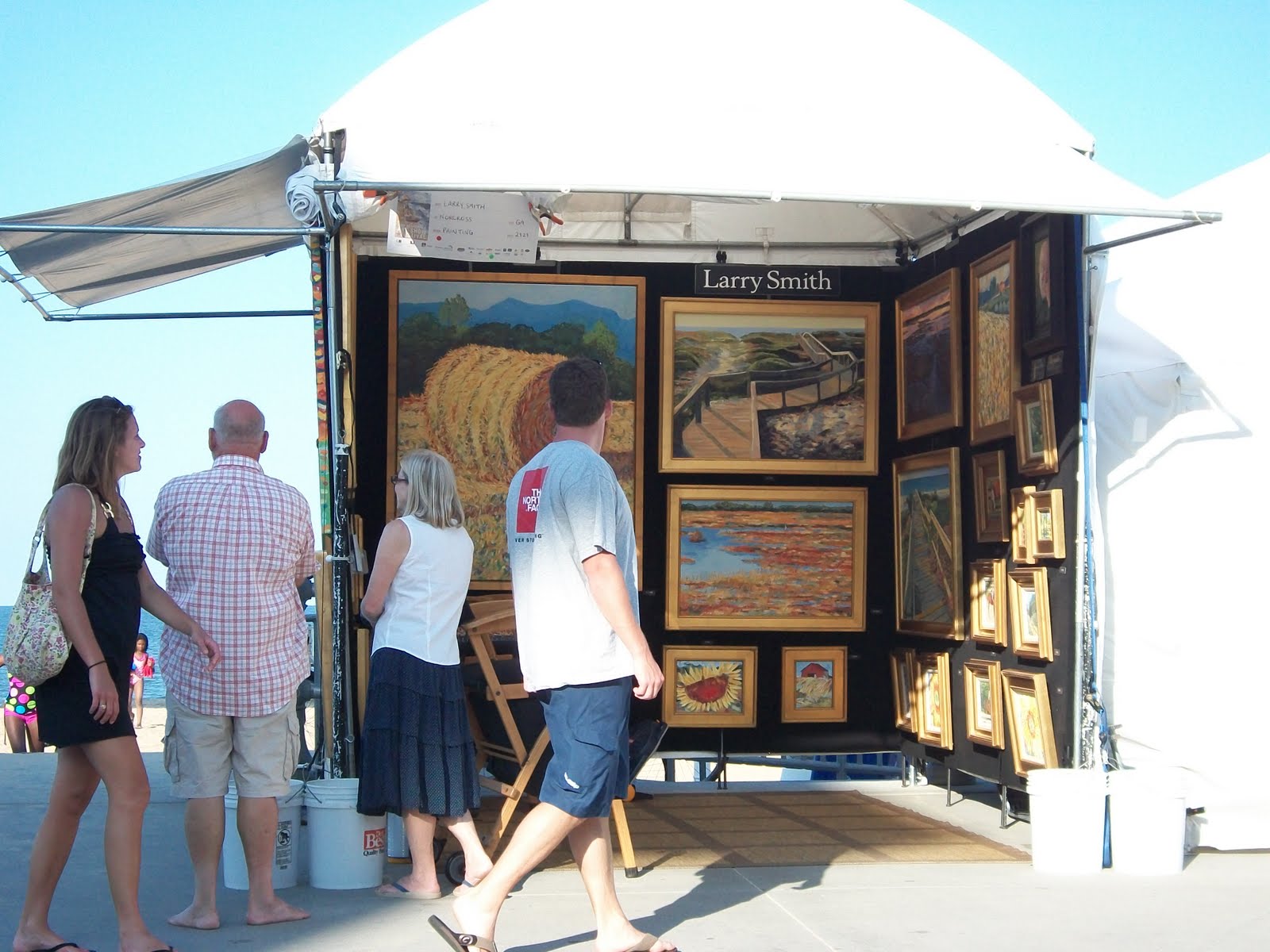 On The Road With Bloomers and Drawers Virginia Beach Boardwalk Art Show