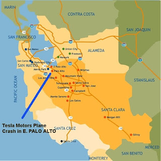 Silicon Valley California Map TESLA