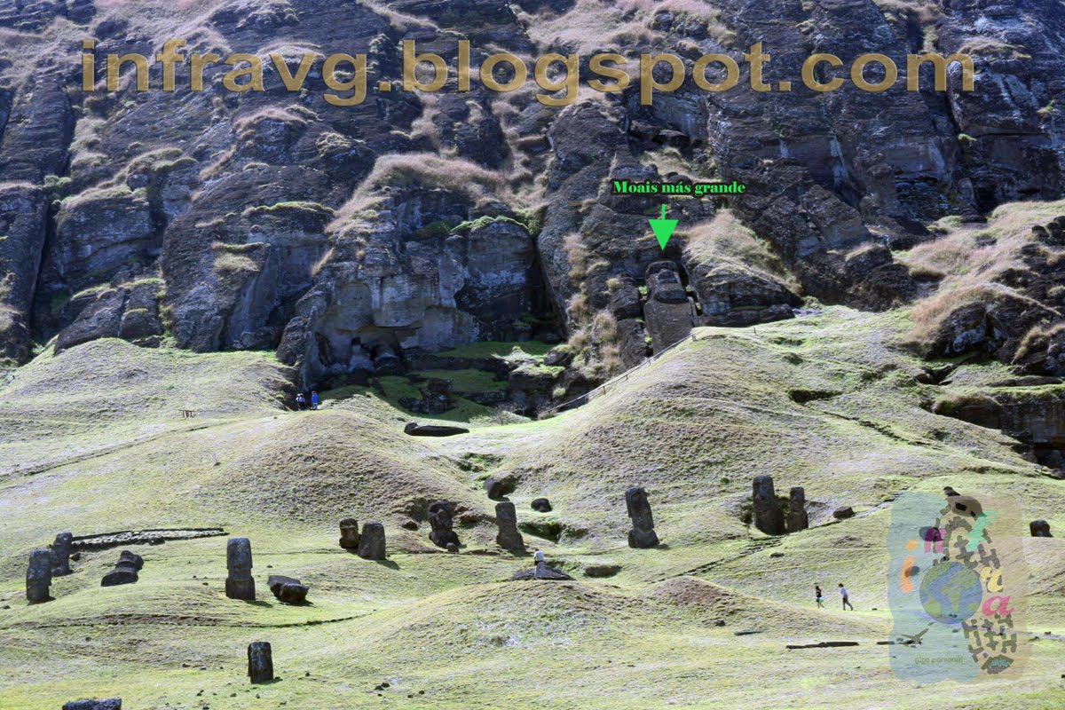 Isla de Pascua: Volcán Rano Raraku. - Chile 2010 (2)