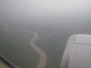 Rain and flooding Wet! wet! flight to Bintulu yesterday
