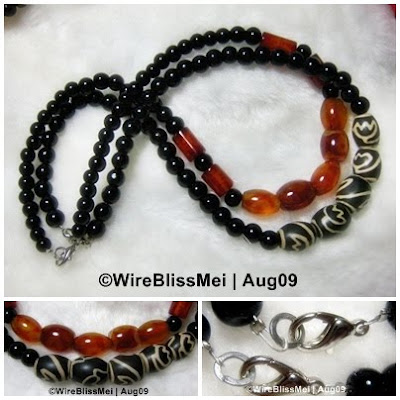 Stringed necklace Stringing project for necklace