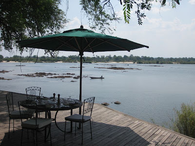 Zambia Tongabezi Lodge Dining Deck