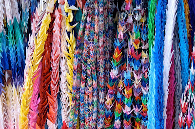 Cranes Origami Fushimi Inari Kyoto Japan