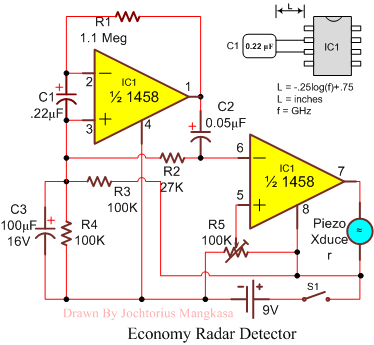 Economy radar detector | Electronic Idea