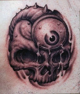 Skull tattoo tribal This tattoo skull design zosia