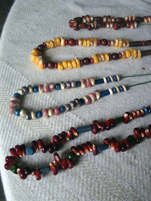 cypress space: November Handwork....Necklace of Indian Corn