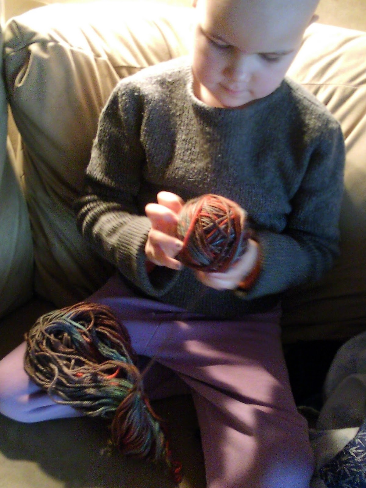 cypress space Winter Handwork...working with yarn dye it, wind it