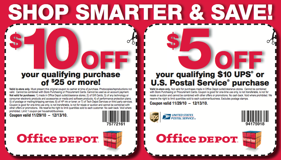 Bargain Is The New Black Printable Coupon Office Depot 10 25  Bargain Is The New Black Printable Coupon Office Depot 10 25