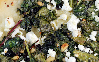 Vegetable Matter: Flatbread with Kale, Swiss Chard, Pine Nuts, Currants ...