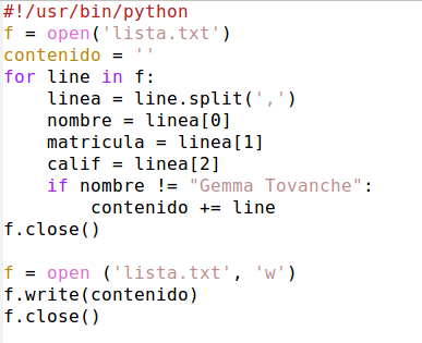 Alfabeto Al por menor Enumerar Cecilia Urbina: Python manejo de archivos