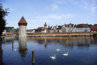 Pilt nr 42032. Luzern, Wasserturm, Kapellbrücke