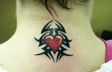 tribal heart tattoo image