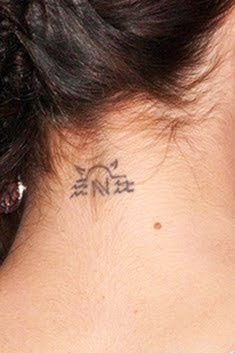 nikki reed neck tattoo design
