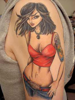 Pin up girl tattoo designs