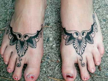 image of foot tattoo designs