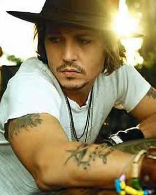 Johnny Depp tattoo style