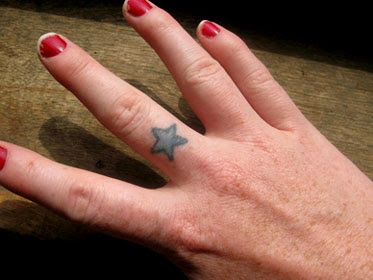 Blue star tattoo images