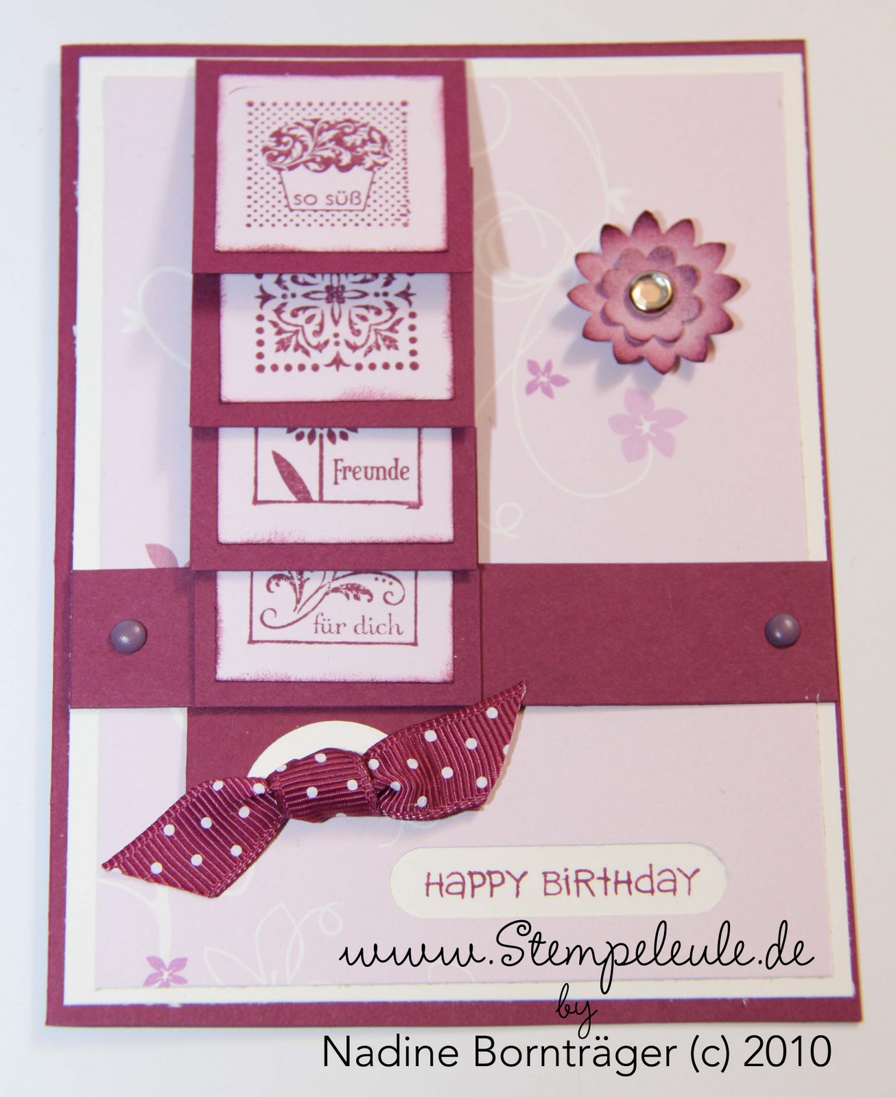 Stempeleule's Blog: Wasserfall-Karte Stempeleule's Blog: Wasserfall-Karte