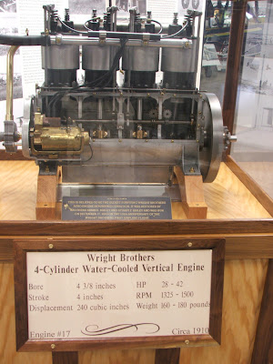 El motor de cuatro cilindros de los hermanos Wright