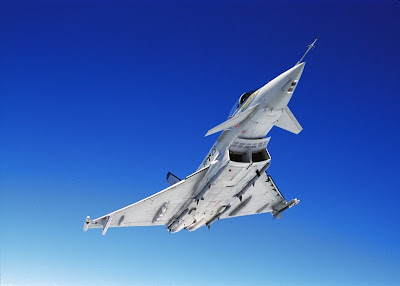 Eurofighter Typhoon, con su diseño en delta y canard