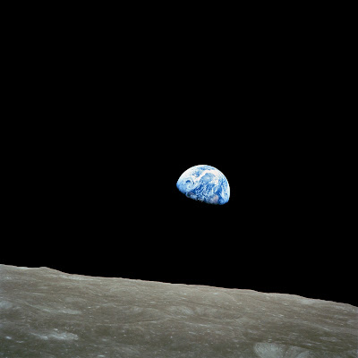 La Tierra desde la Luna, imagen tomada desde el Apollo 8 en 1968 (NASA)