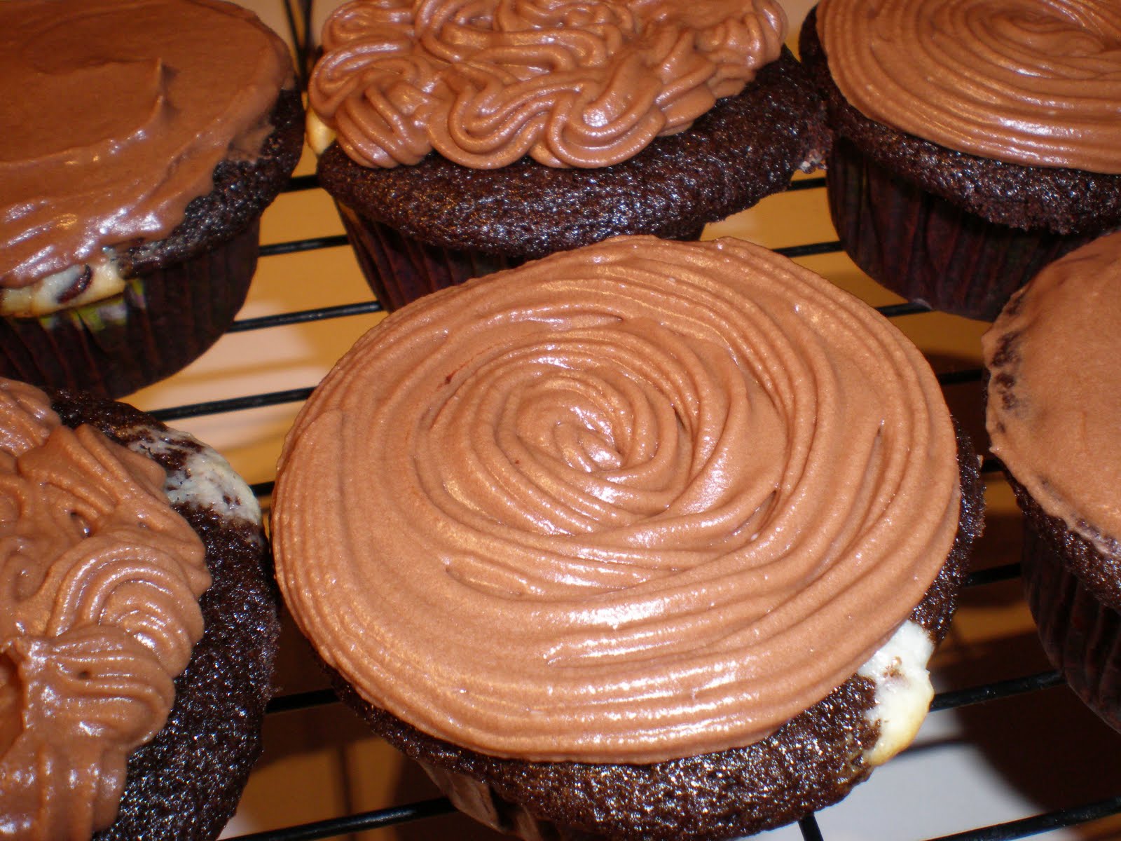 Something Food Chocolate Cream CheeseFilled Cupcakes