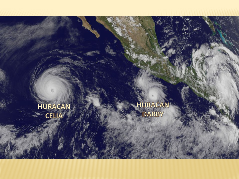 EL MUNDO DEL TIEMPO FORMACION DE DOS HURACANES EN EL OCEANO PACIFICO