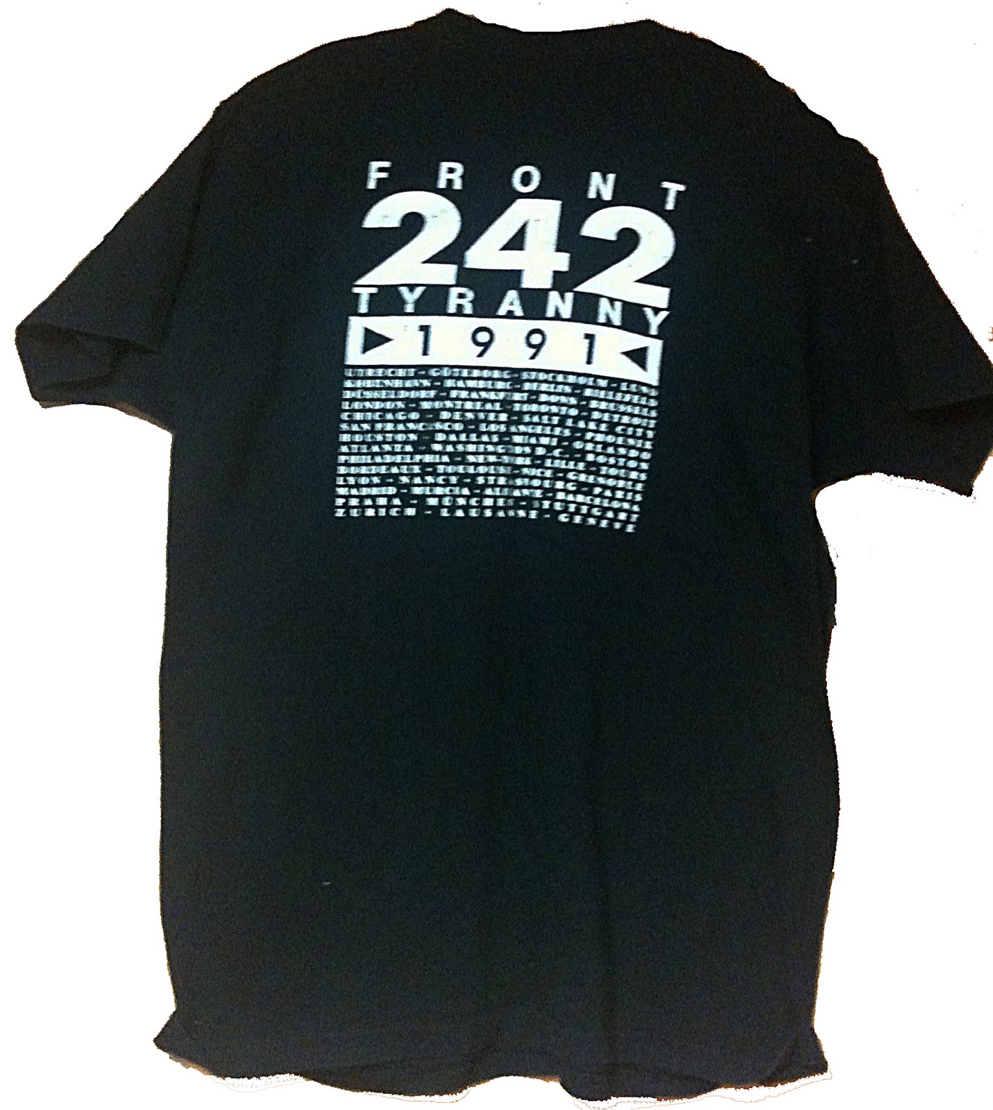Front 242 Collector: T-Shirt of the Week: Tyranny Tour Target Shirt