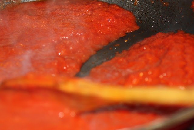 tomate frito de Pakus lazy blog proceso