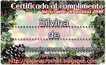 Certificado de Inter navideño de "El crochet de Daiana"