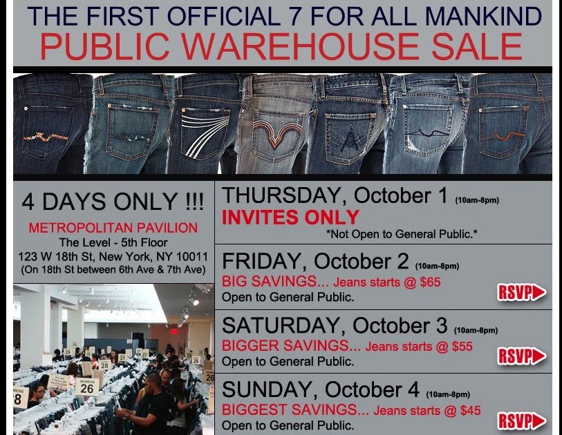 7 for all mankind warehouse sale