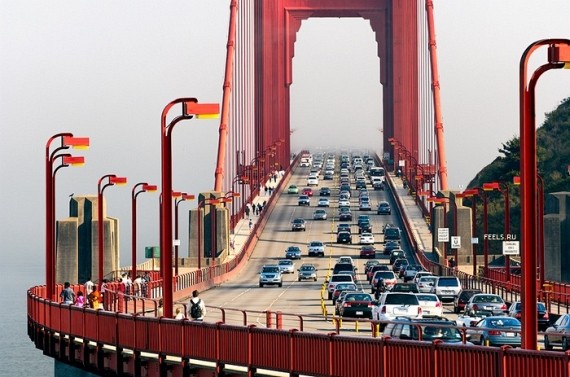 golden gate bridge cartoon
