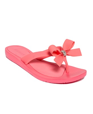 guess tutu flip flops pink