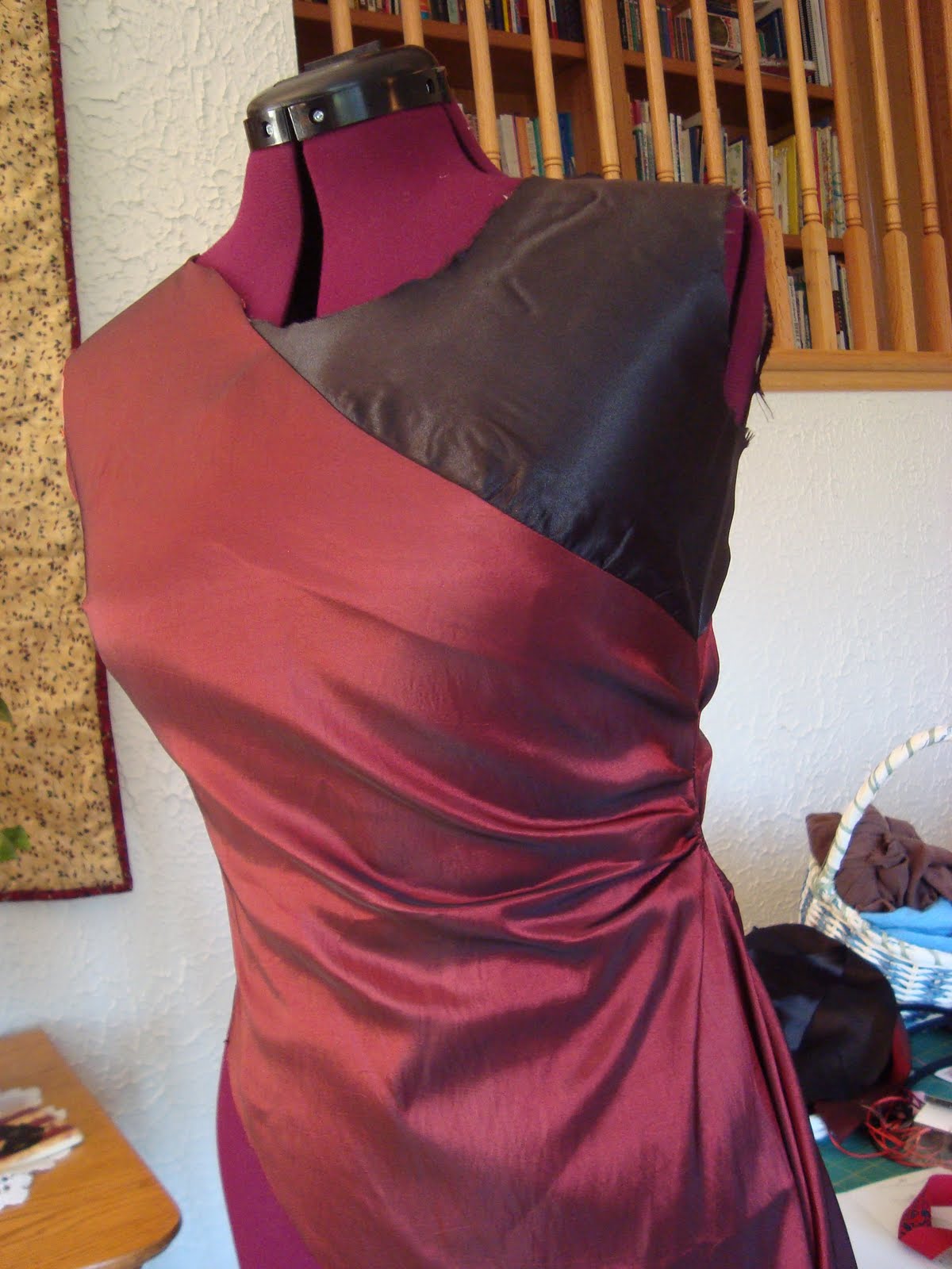 red and black party frocks