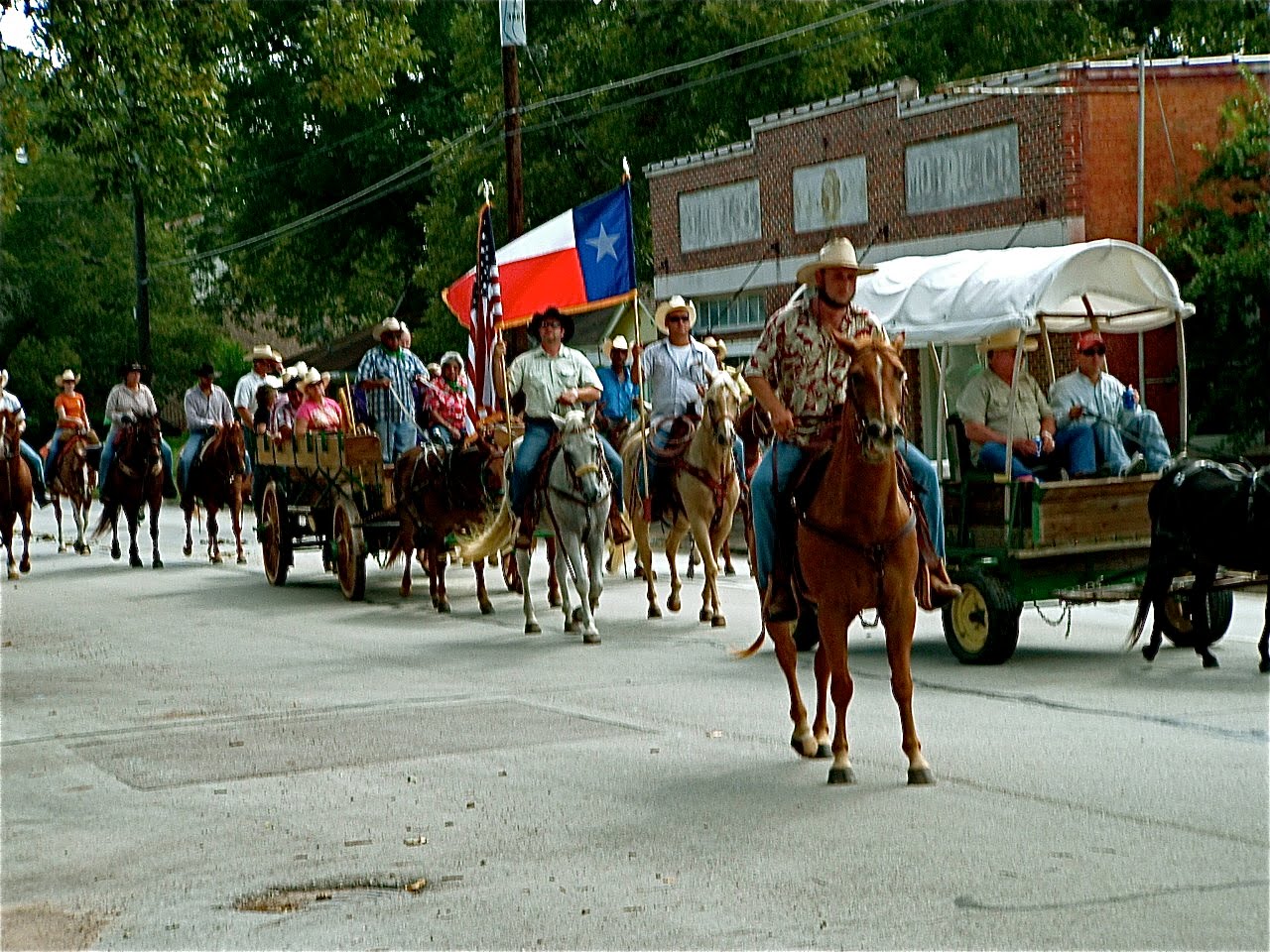 The Brenham House Washington County Fair Parade in Brenham, Texas
