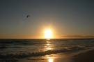 Santa Monica Beach at Sunset