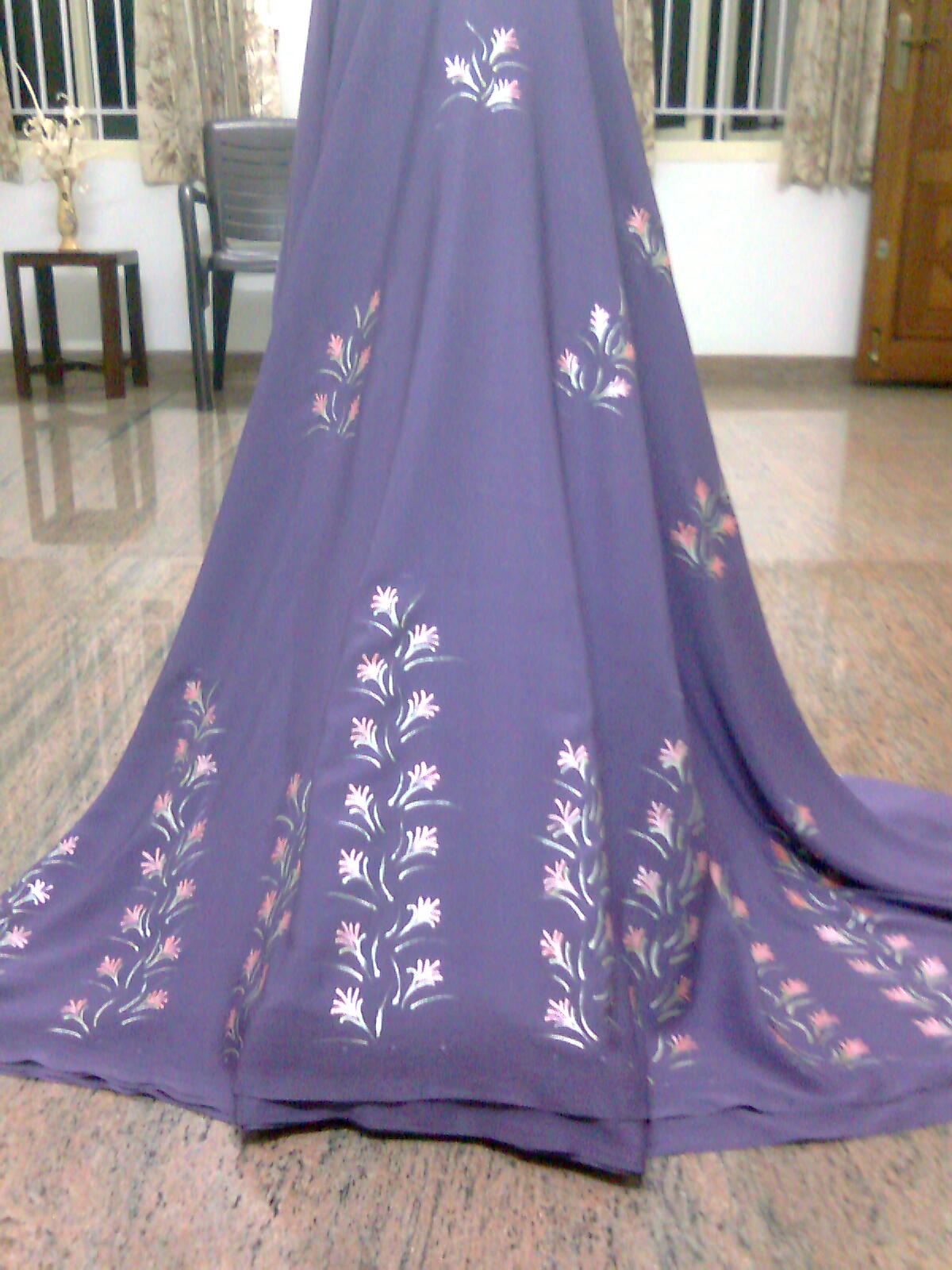 candycraft Free hand painted saree