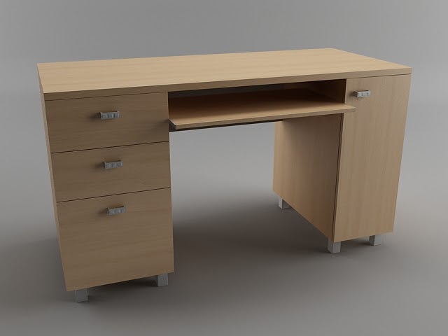 Desk_3ds_Max_Textured