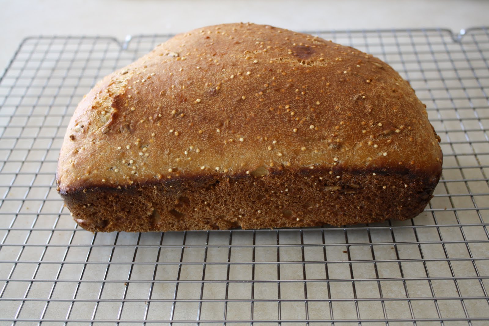 Versatile Vegetarian Kitchen Whole Wheat and Quinoa Sourdough Bread