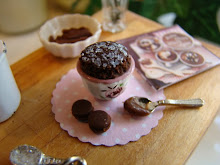Miniature baking with chocolate....