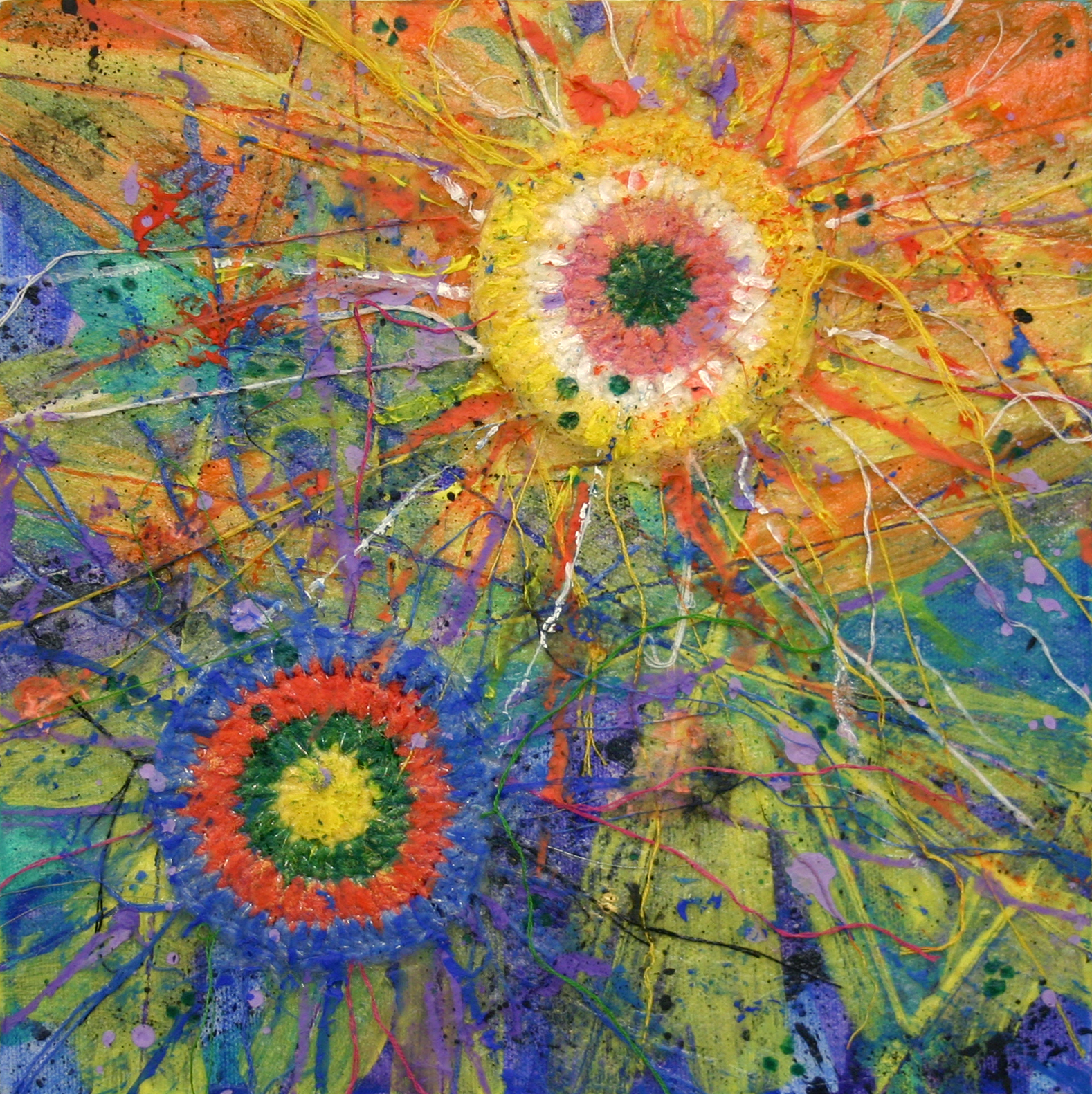 Angela Canada Hopkins' Blog New Painting Cancer Cell No. 19