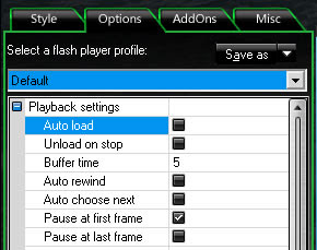 auto load checkbox