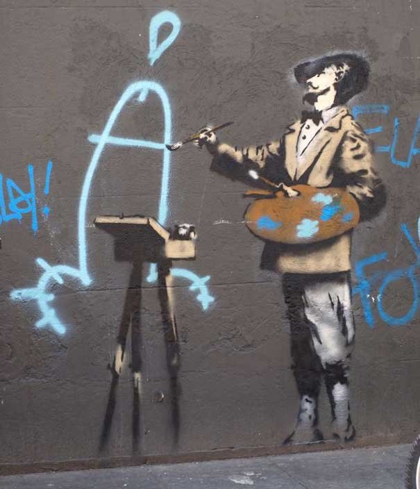 facts around us: Banksy Graffiti Drawing | Beautiful Street arts