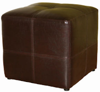 Leather Ottoman