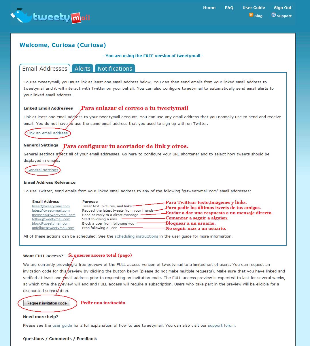 Tweetmail TweetyMail ~ Twittear por correo ~ Curioseando