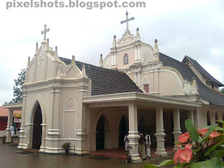 catholic pilgrimage places in kerala,home church of St alphonsa from Kerala india,old churches in india kerala photographs,photography of church with nokia 5310 cell phone camera model