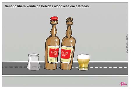 Prá que atrapalhar a venda de bebidas nas estradas?