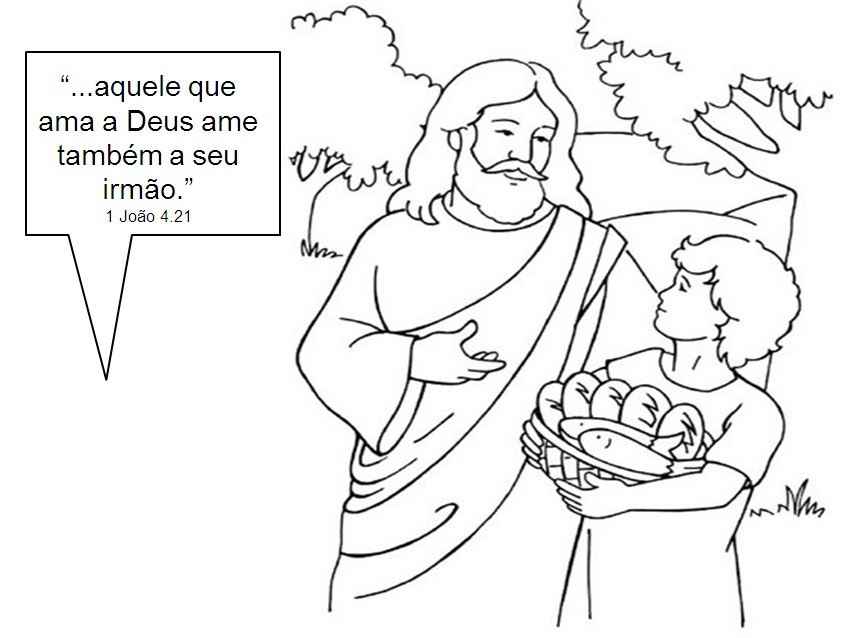 PEQUENOS ADORADORES DO REI JESUS O MENINO QUE DEU CINCO PÃES E DOIS PEIXINHOS