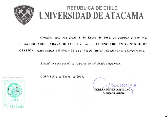 Licenciatura en Control de Gestíon